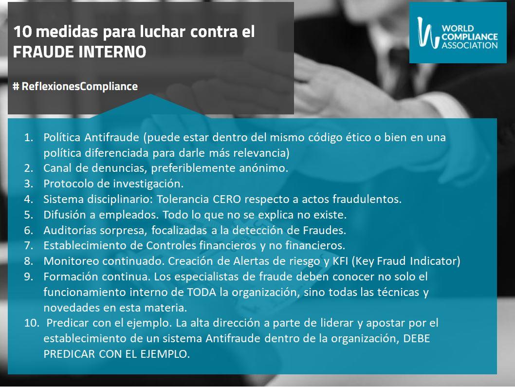 10 medidas para luchar contra el FRAUDE INTERNO # ReflexionesCompliance ...